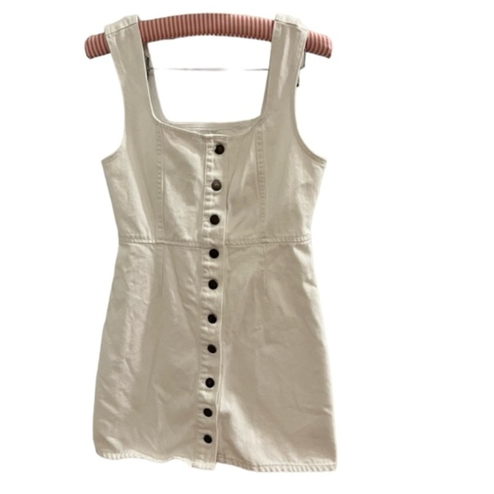 Urban outfitter white denim dress